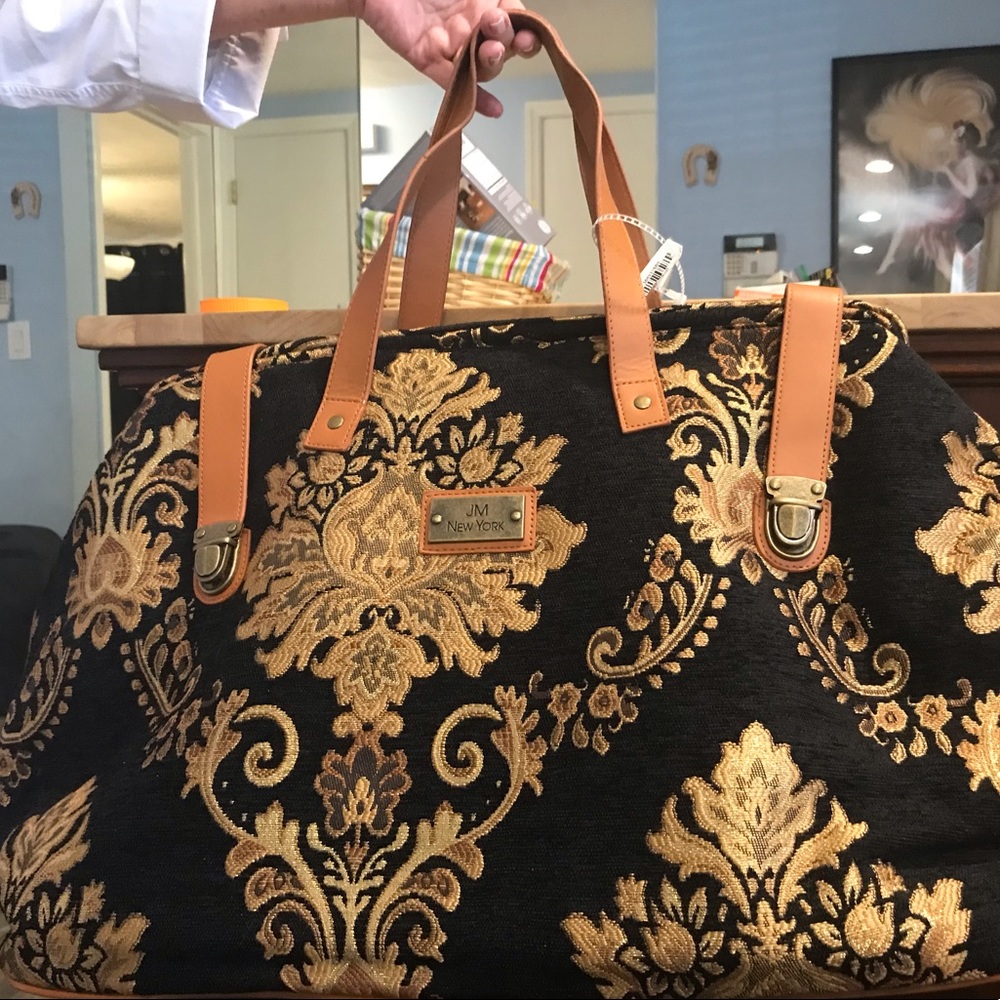 Large Embroidered Weekender Duffle